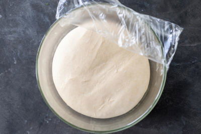 Sourdough Pita Bread dough that rised.