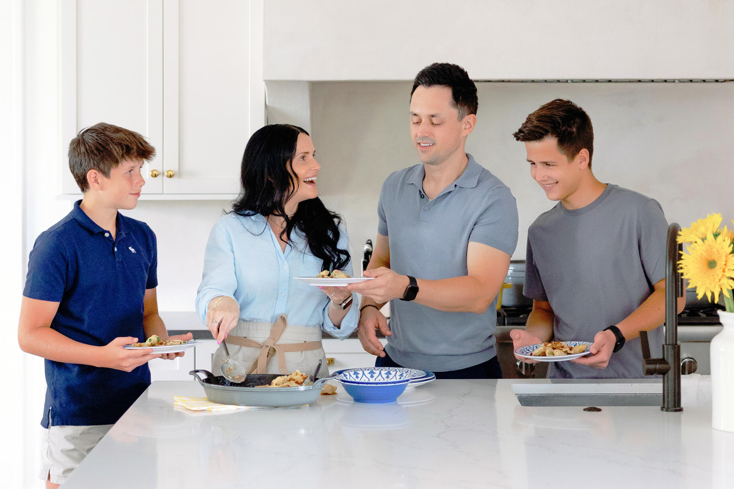 Picture of Ethan, Natalya, Timofey and Jacob Drozhzhin