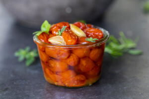 Jar with Tomato Confit.