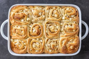 Baked Apple Cinnamon Rolls.