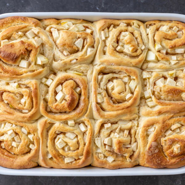 Baked Apple Cinnamon Rolls.