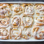 Apple Cinnamon Rolls with a glaze.