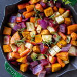 Roasted Root Veggies in a dihs.