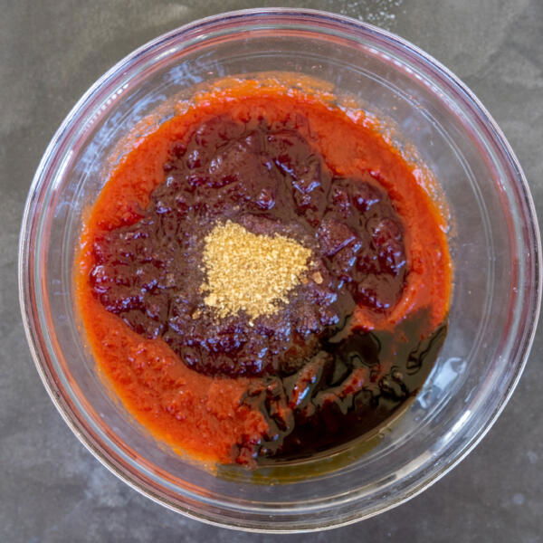 Cranberry Meatballs sauce all combined in one bowl.