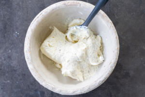 Cream cheese, sour cream and ranch seasoning.