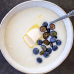 Semolina Porridge in a bolw.