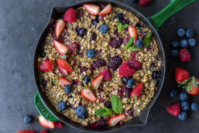 Baked Berry Oatmeal.