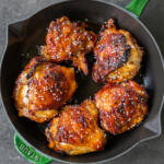 Air Fryer Korean Chicken in a serving tray.