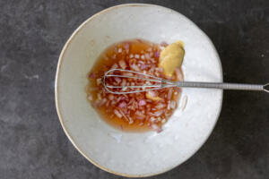 Dressing for Tomato Burrata Salad.